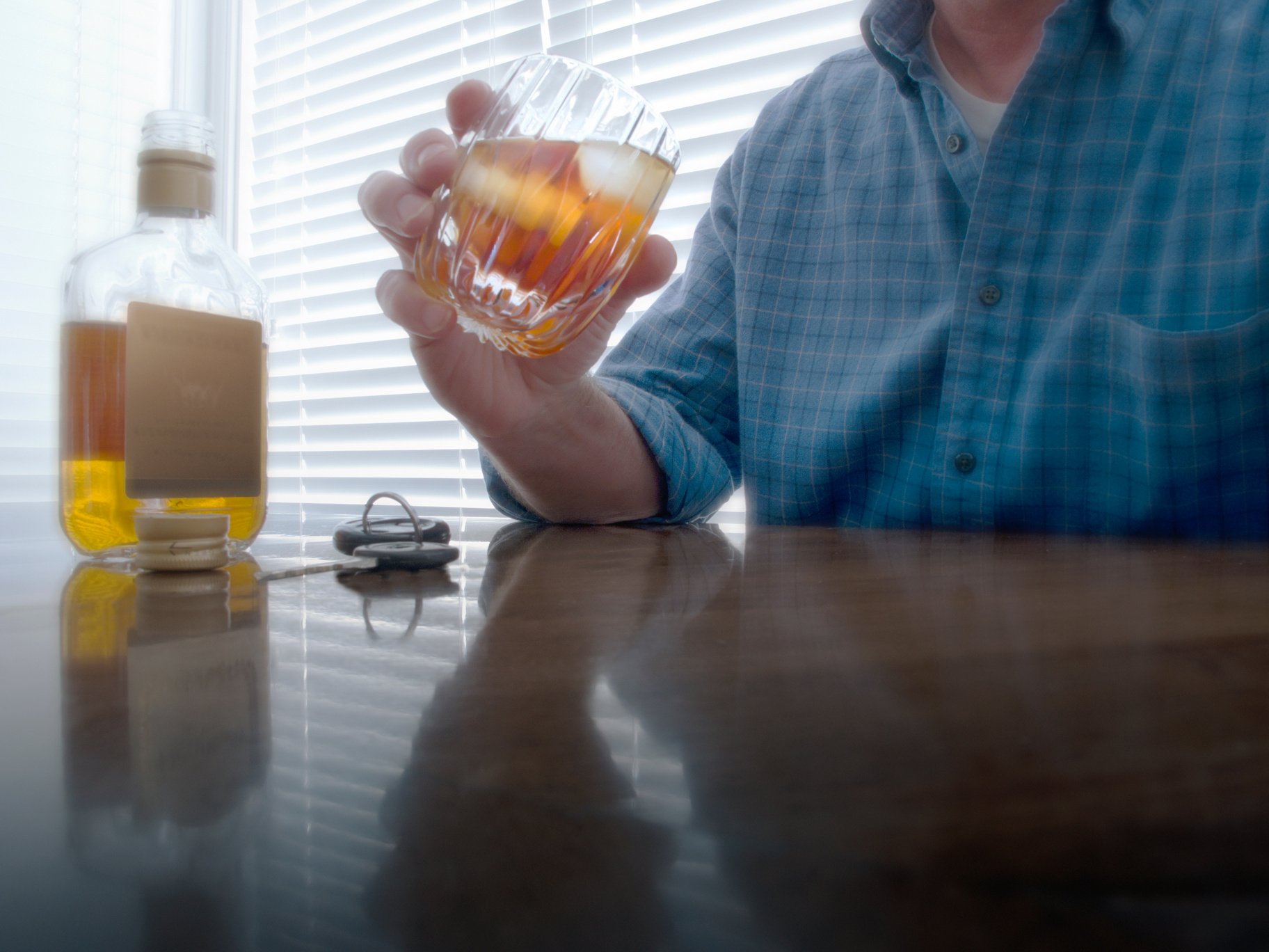 Adult Male Considers Drinking Alchohol Before Driving